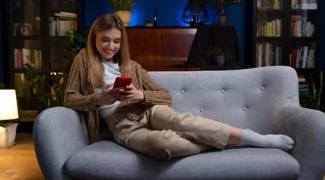 Illustration of User Interacting with a Customized Mobile App Interface